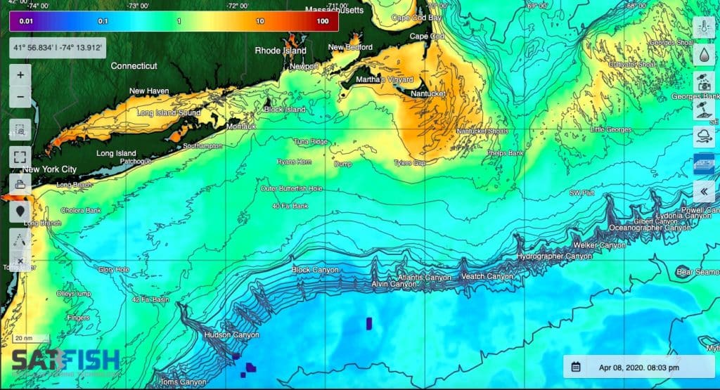 Northeast Canyons Fishing Maps